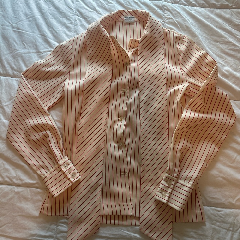 Striped Button-Up Shirt - Picture 2 of 8